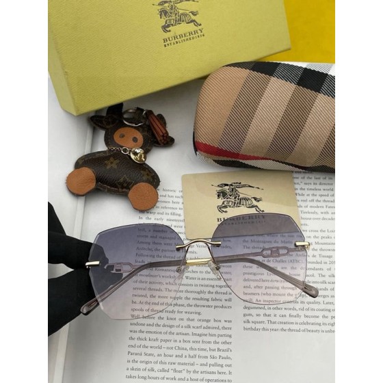 Burberry Rimless Geometric Sunglasses